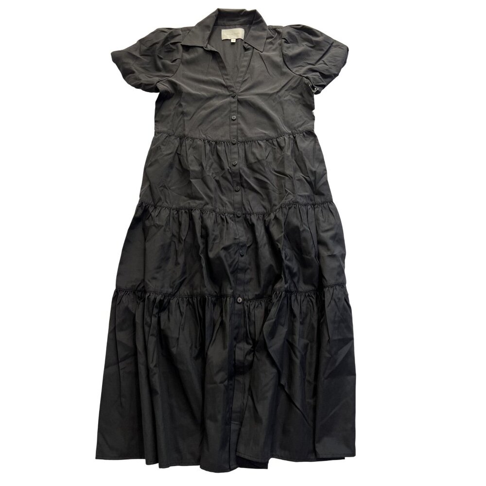 Brochu Walker Black Tiered Maxi Dress